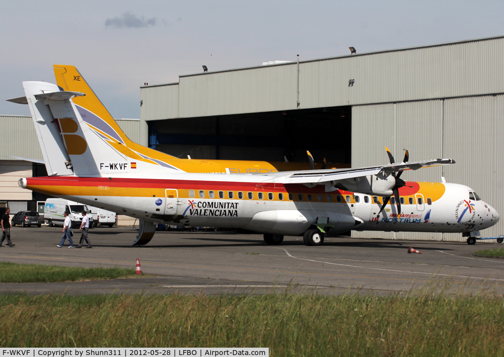 F-WKVF, 1998 ATR 72-212A C/N 562, Re-Registered during maintenance... Ex. EC-HJI