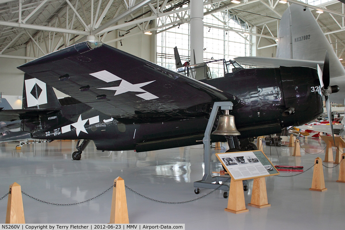 N5260V, 1945 Grumman TBM-3E Avenger C/N 4631 (Bu91726), At Evergreen Air & Space Museum