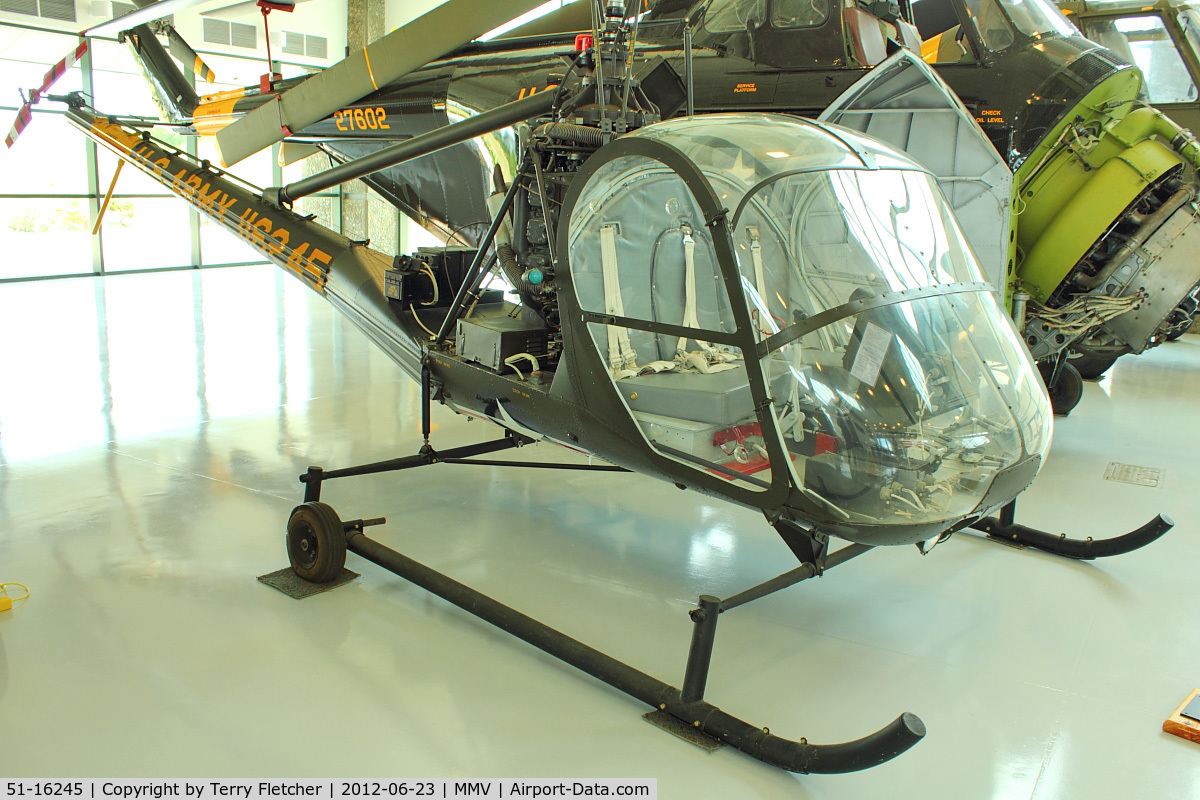 51-16245, 1951 Hiller OH-23B Raven Raven C/N 437, At Evergreen Air & Space Museum