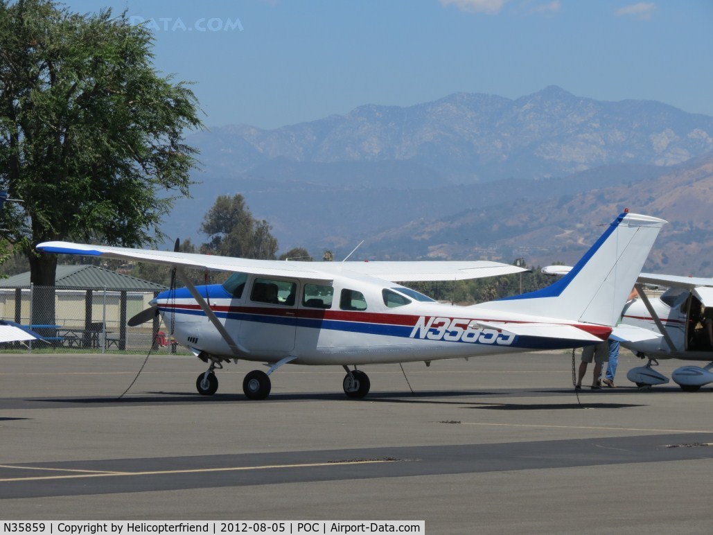 N35859, 1975 Cessna U206F Stationair C/N U20602763, Parked in transient parking