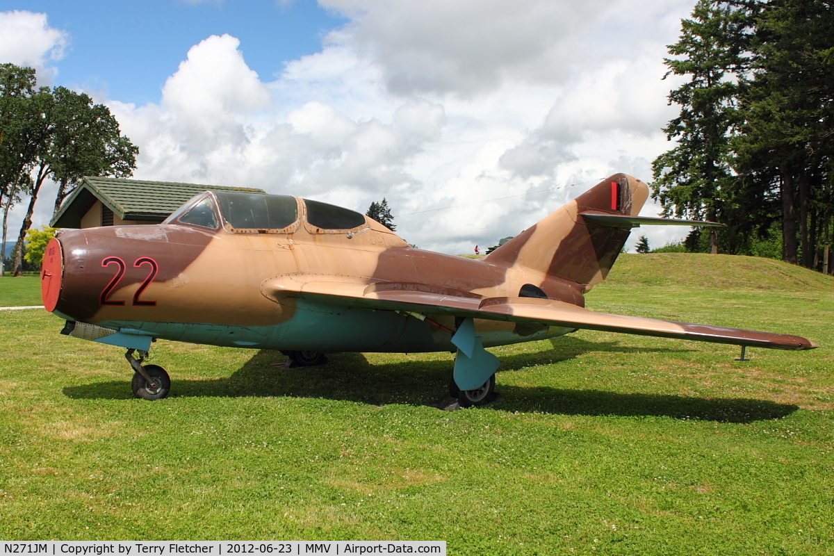 N271JM, 1954 Mikoyan-Gurevich MiG-15UTI C/N 242271, At Evergreen Air and Space Museum