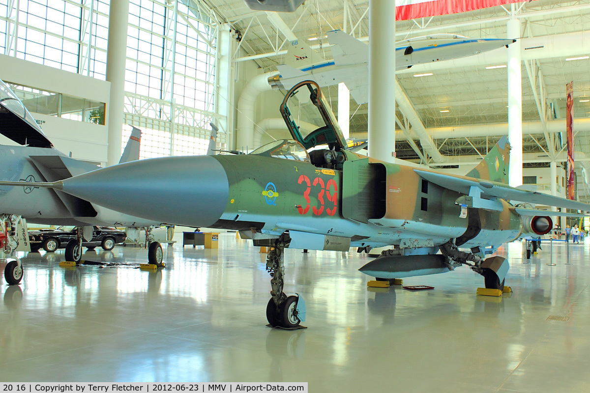 20 16, Mikoyan-Gurevich MiG-23ML C/N 0390324635, At Evergreen Air and Space Museum