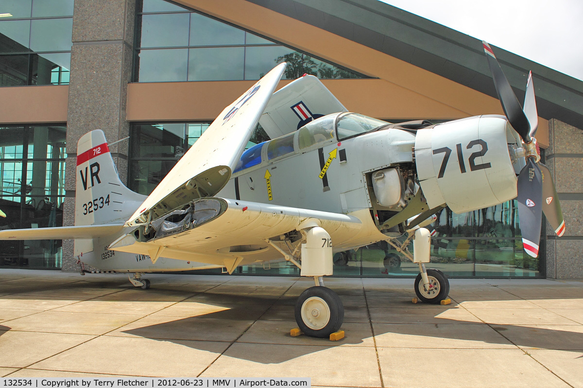 132534, Douglas EA-1F Skyraider C/N 8929, At Evergreen Air and Space Museum