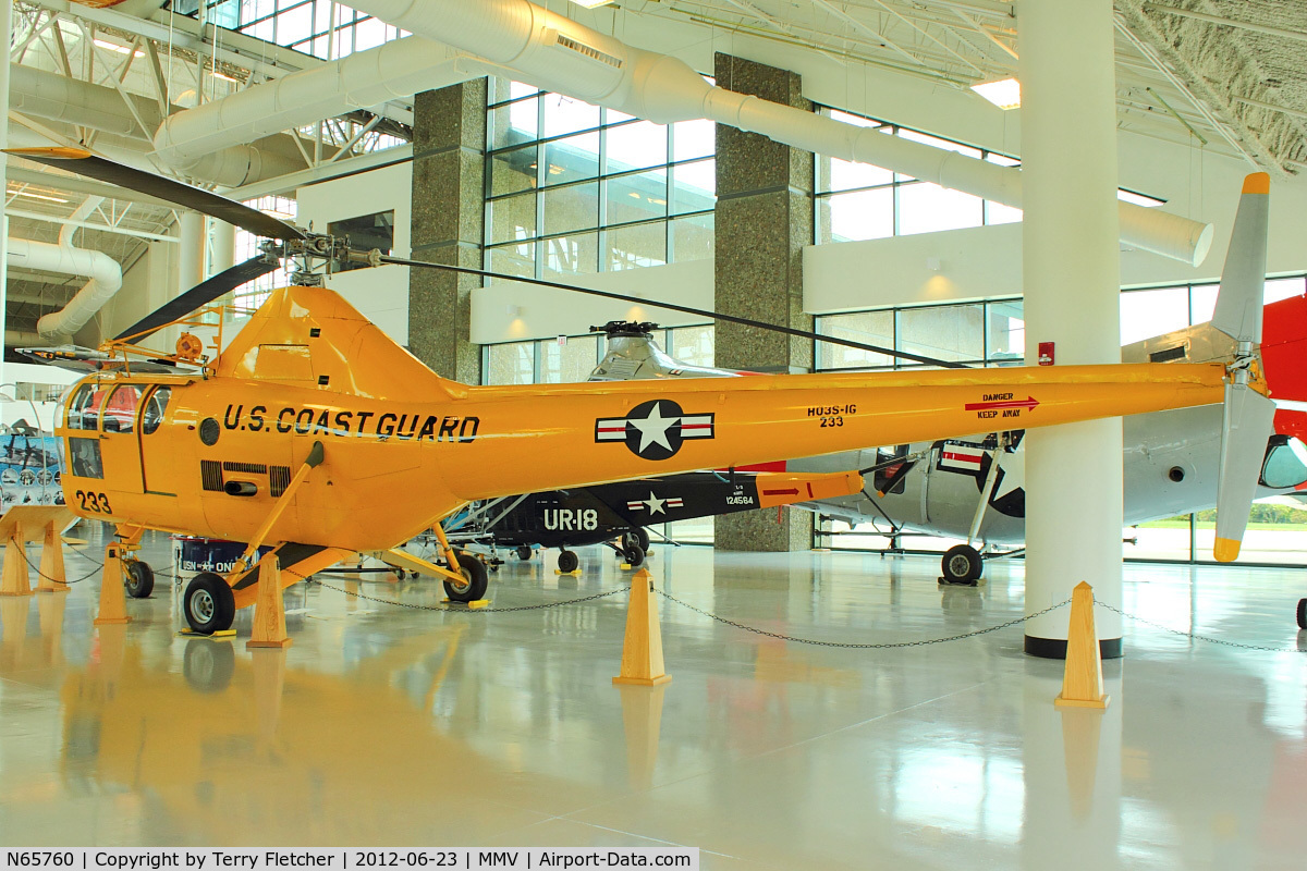 N65760, Sikorsky S-51 C/N 5105, The former USCG 1233 HO3S-1G At Evergreen Air and Space Museum