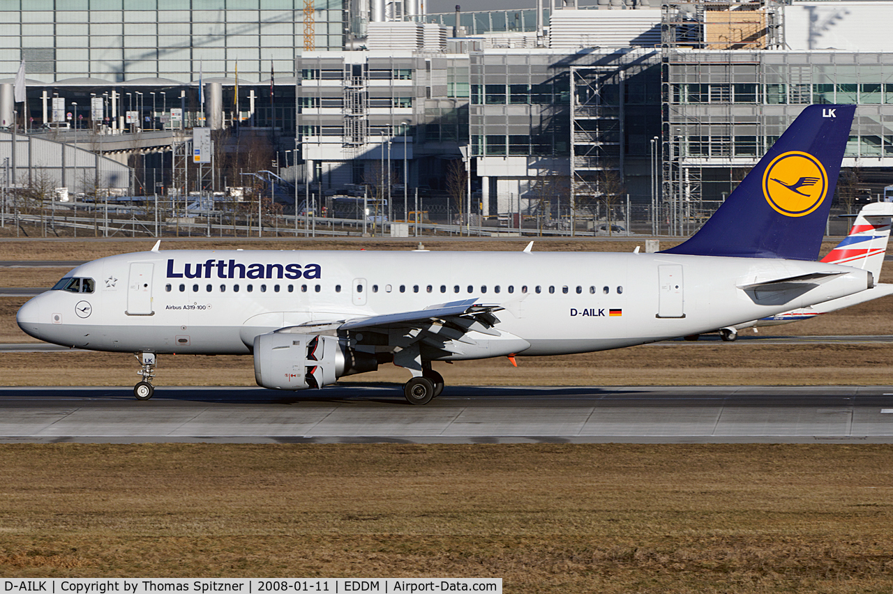 D-AILK, 1997 Airbus A319-114 C/N 679, Lufthansa D-AILK 