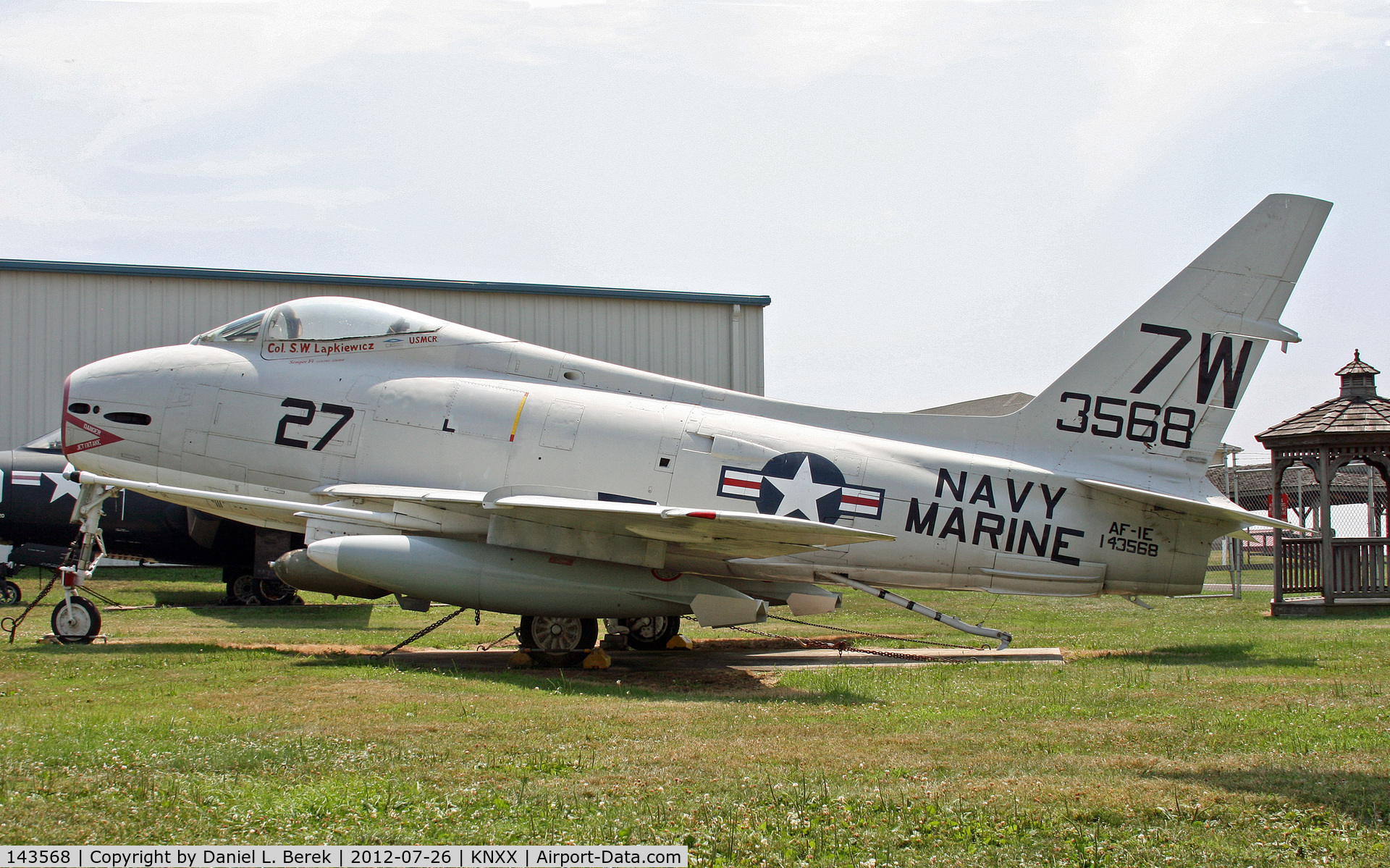 143568, North American AF-1E Fury C/N 204-76, This fine aircraft is a proud part of the Delaware Valley Historical Aircraft Association's Wings of Freedom Museum.