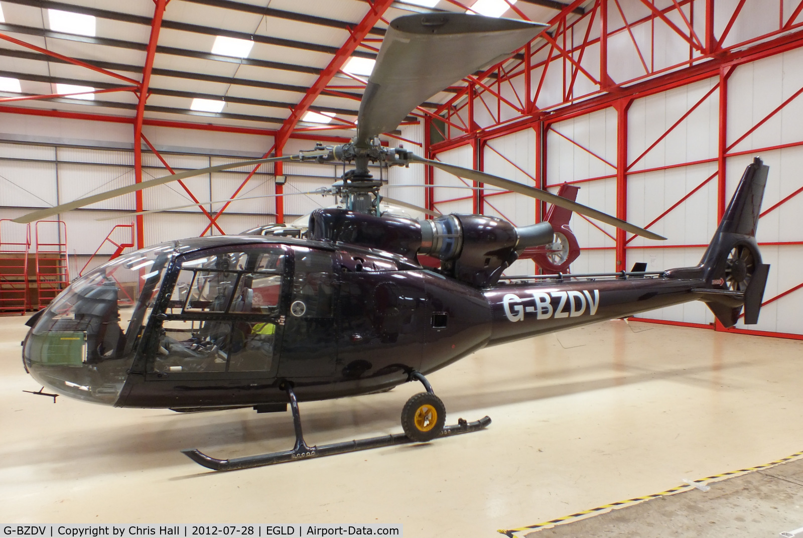 G-BZDV, 1973 Westland SA-341C Gazelle HT2 C/N 1150, Gregory Demolition Group