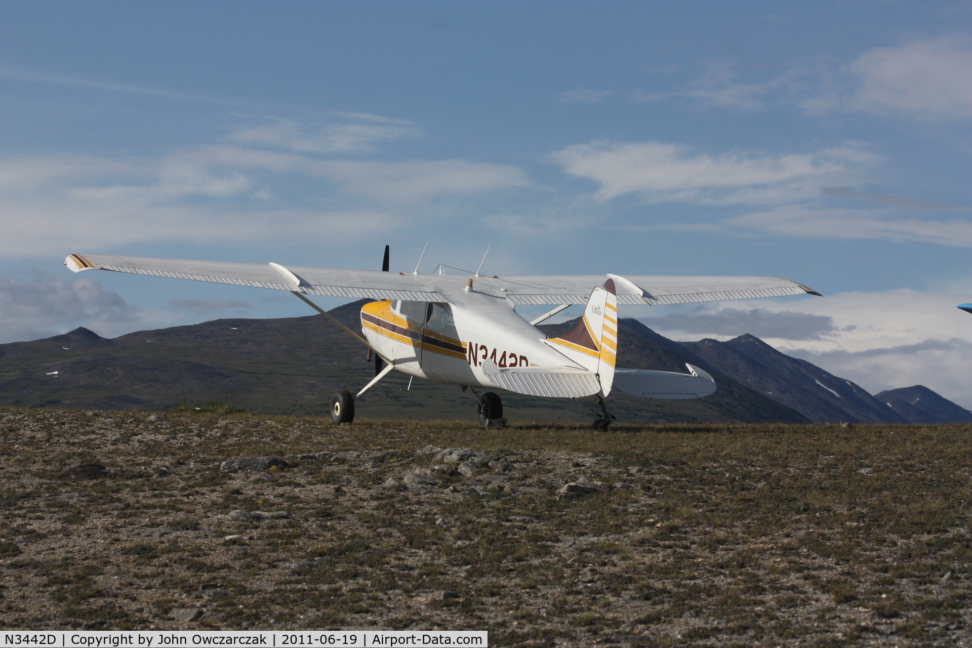 N3442D, 1955 Cessna 170B C/N 26985, Off airport, Wagon Wheel , neak K29