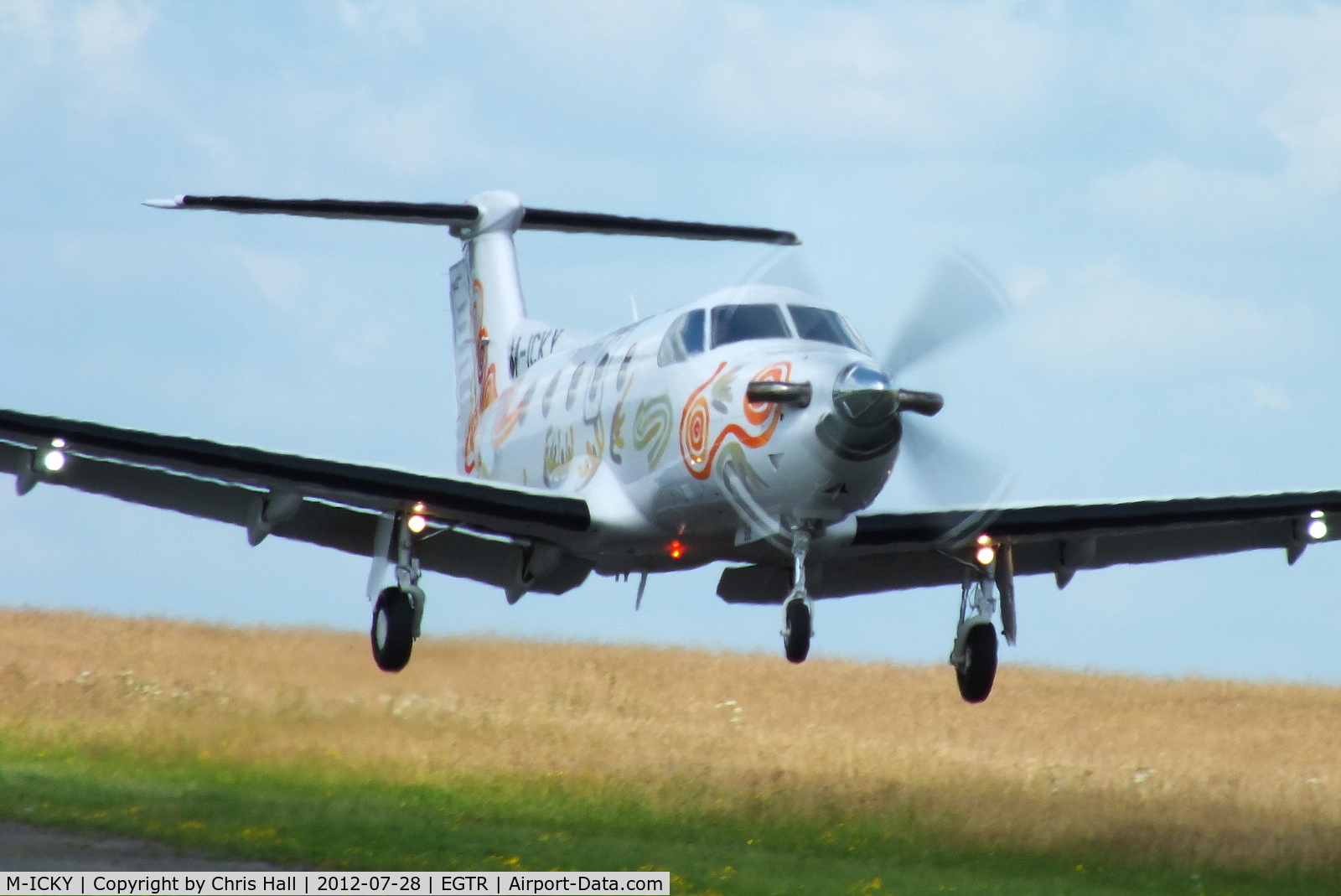 M-ICKY, 2003 Pilatus PC-12/45 C/N 508, Saxon Logistics