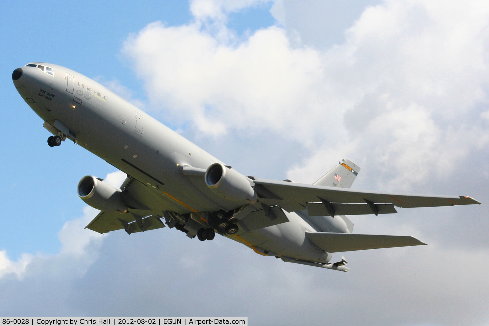 86-0028, 1986 McDonnell Douglas KC-10A Extender C/N 48241, 305th Air Mobility Wing based at McGuire AFB, New Jersey