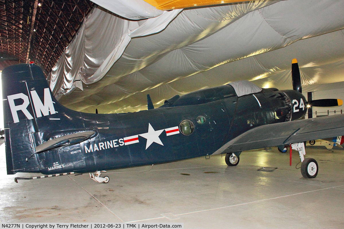 N4277N, 1952 Douglas AD-4W Skyraider C/N 7850, At Tillamook Air Museum , Oregon