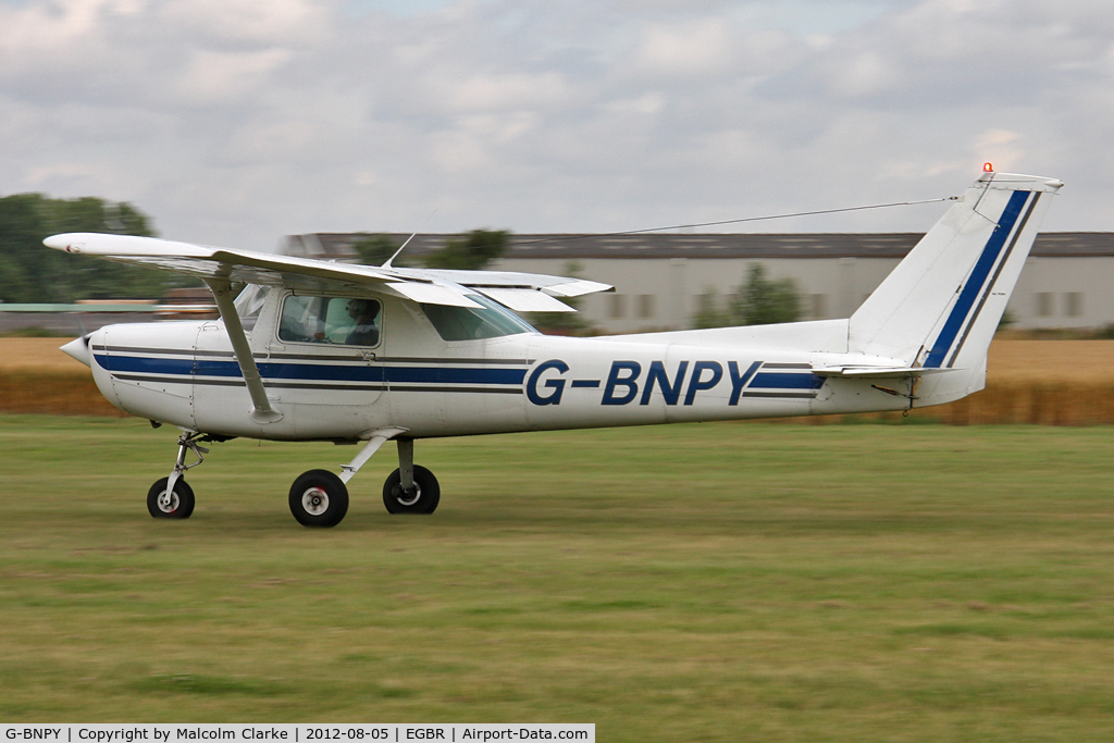G-BNPY, 1977 Cessna 152 C/N 152-80249, Cessna 152 at The Real Aeroplane Club's Summer Madness Fly-In, Breighton Airfield, August 2012.