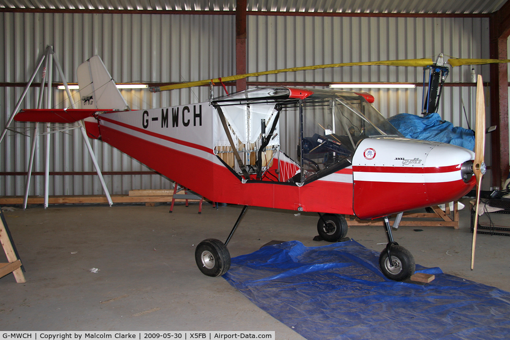 G-MWCH, 1990 Rans S-6ESD Coyote II C/N PFA 204-11632, Rans_S-6ESD undergoing re-covering, Fishburn Airfield, May 2009.