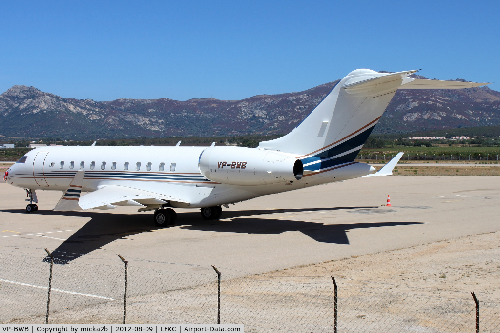 VP-BWB, Bombardier BD-700-1A11 Global 5000 C/N 9161, Parked