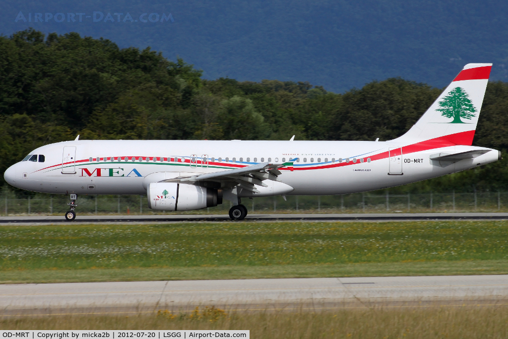 OD-MRT, 2008 Airbus A320-232 C/N 3736, Landing in 23 from Beirut