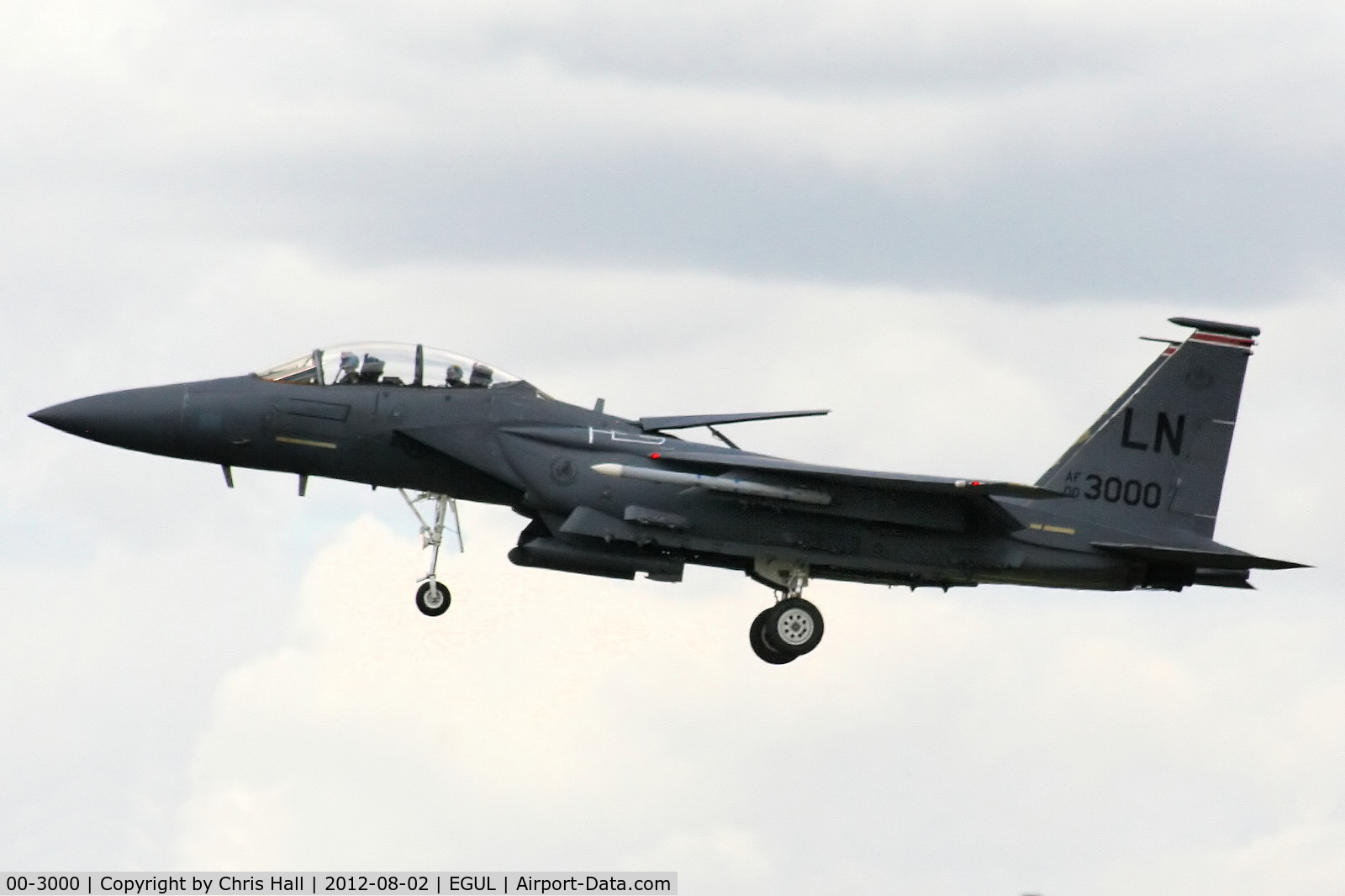 00-3000, 2000 McDonnell Douglas F-15E Strike Eagle C/N 1366/E227, 494th Fighter Squadron “The Panthers”