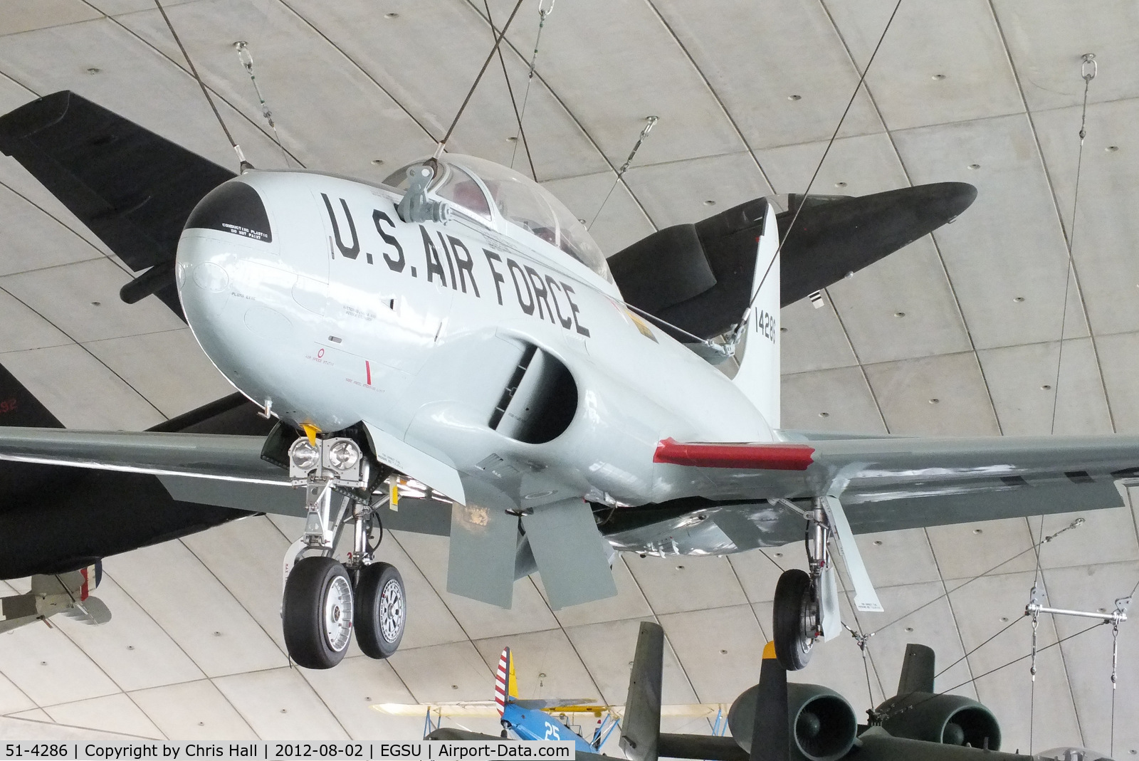 51-4286, 1951 Lockheed T-33A Shooting Star C/N 580-5581, Preserved in the American Air Museum, Duxford