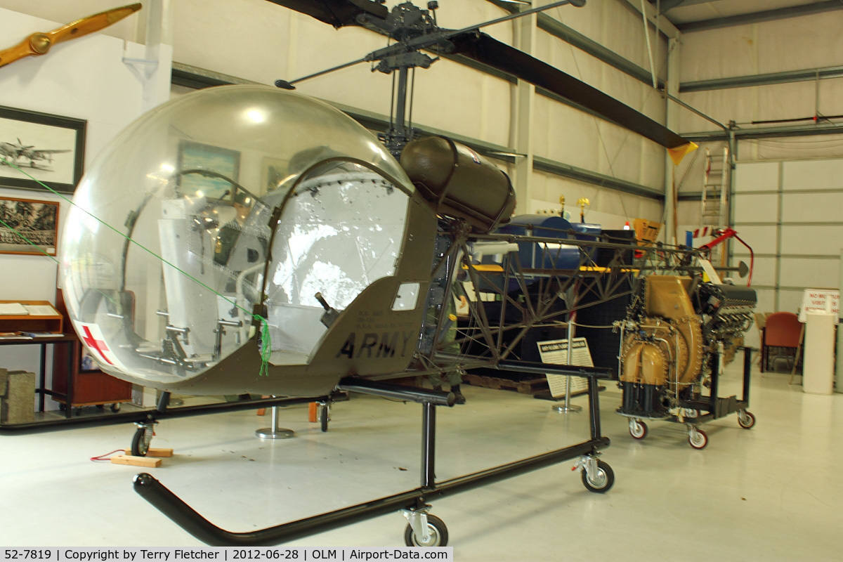 52-7819, 1952 Bell OH-13G Sioux C/N 1046, 1952 Bell OH-13G Sioux, c/n: 1046 at Olympia Flight Museum