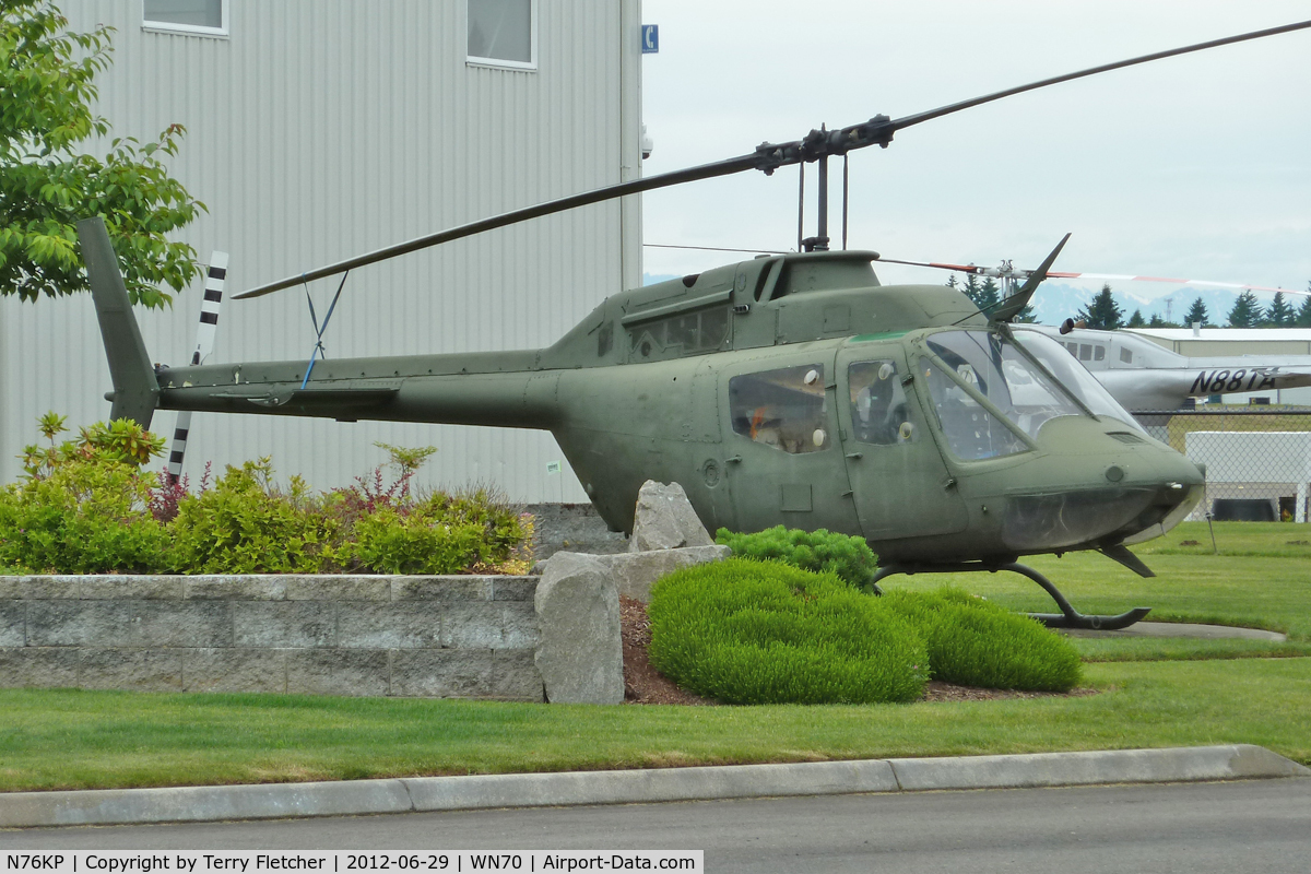 N76KP, 1968 Bell OH-58A Kiowa C/N 40144, at Northwest Helicopters, Olympia