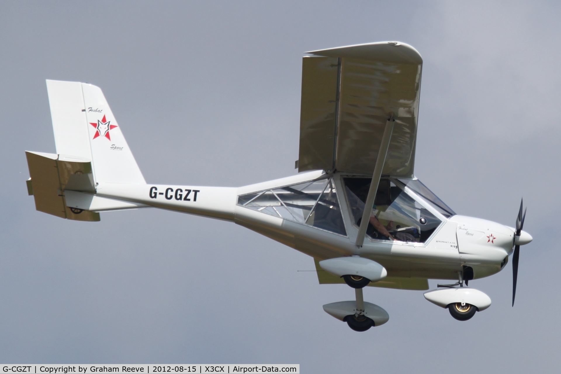 G-CGZT, 2012 Aeroprakt A-22L Foxbat C/N LAA 317A-15084, about to land.