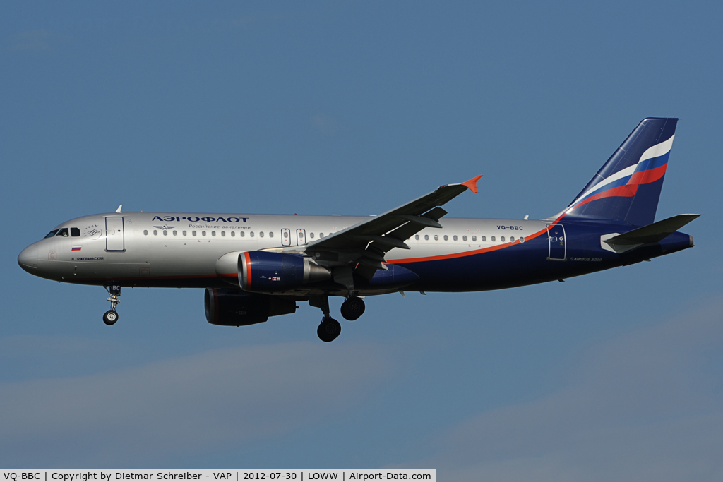 VQ-BBC, 2009 Airbus A320-214 C/N 3835, Aeroflot Airbus 320