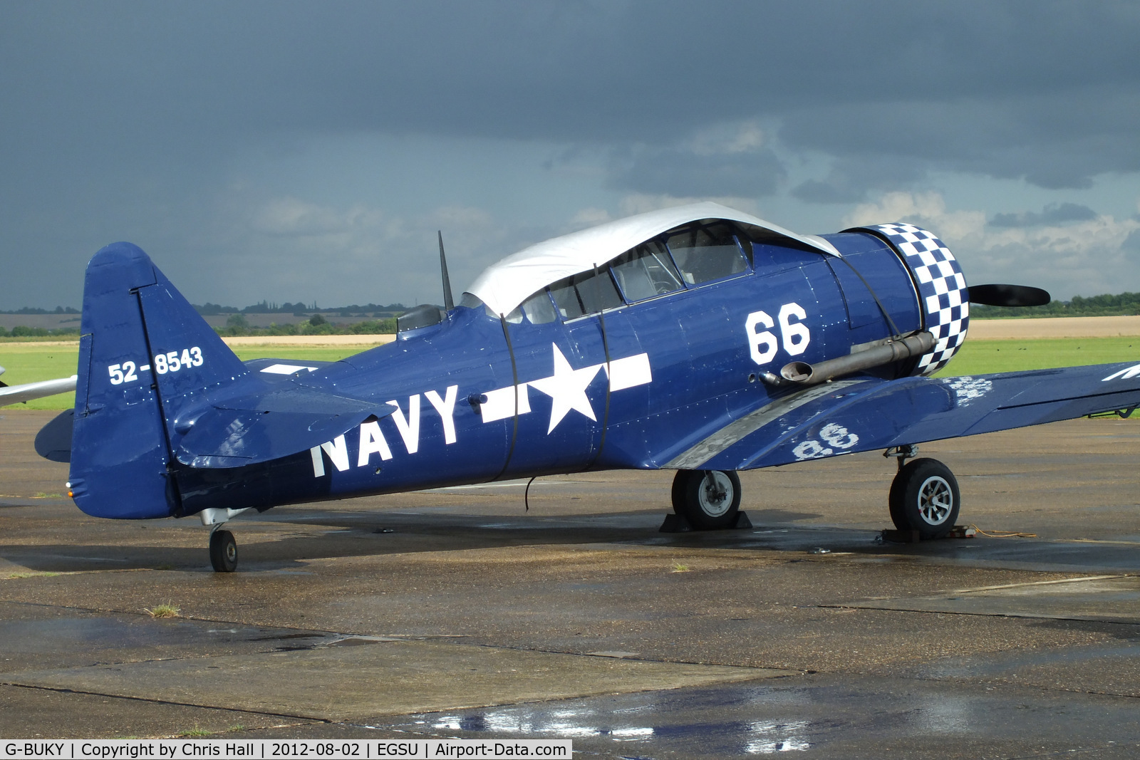 G-BUKY, 1952 Canadian Car & Foundry T-6H Harvard Mk.4M C/N CCF4-464, on the apron at Duxford