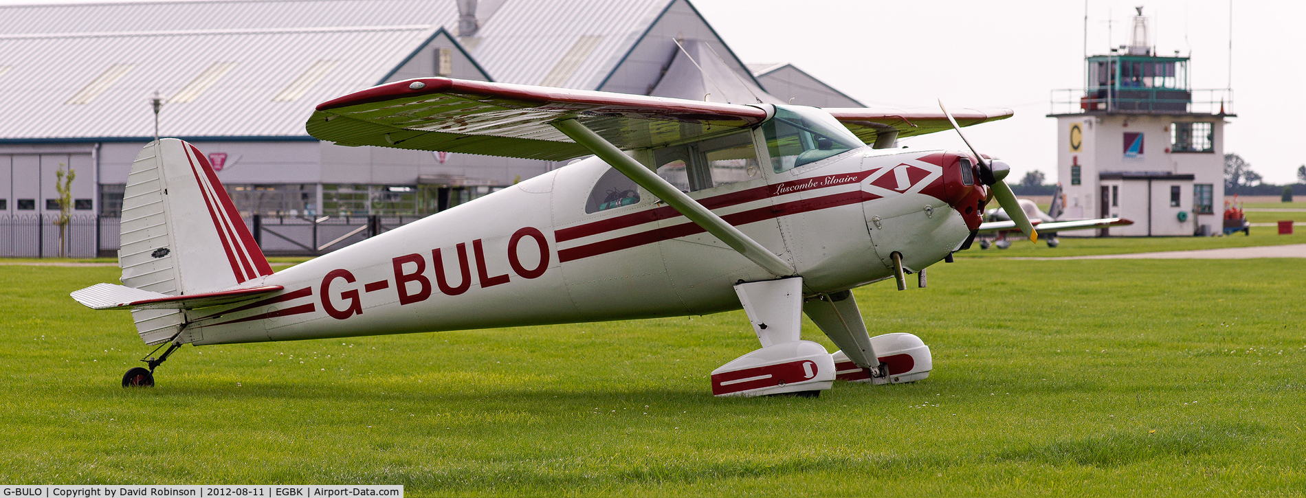 G-BULO, 1946 Luscombe 8F Silvaire C/N 4216, Parked up at Sywell aerodrome