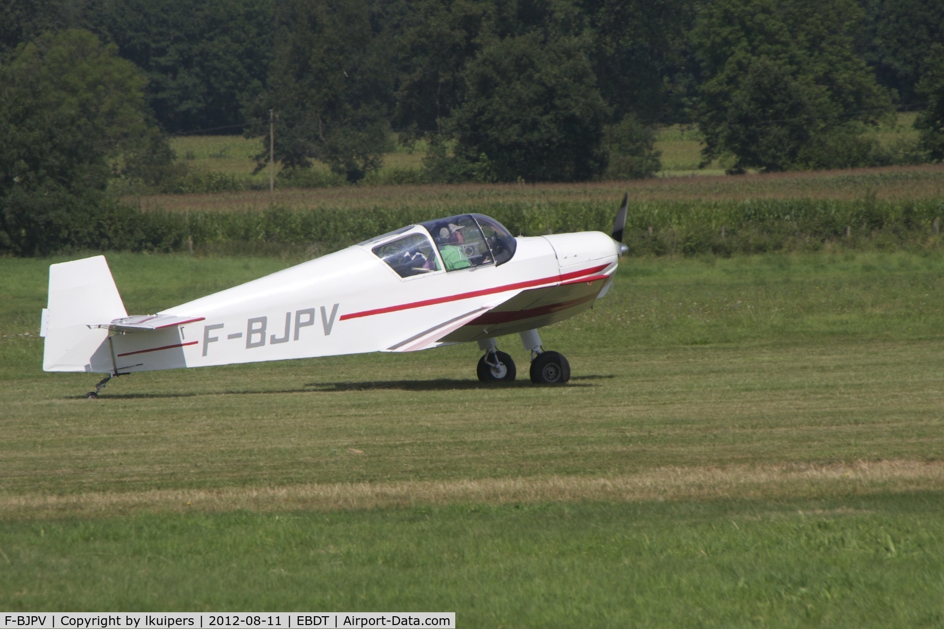 F-BJPV, 1961 Wassmer (Jodel) D-112 Club C/N 1065, Arriving at the 2012 Old timer Fly-in at Schaffen Diest in Belgium