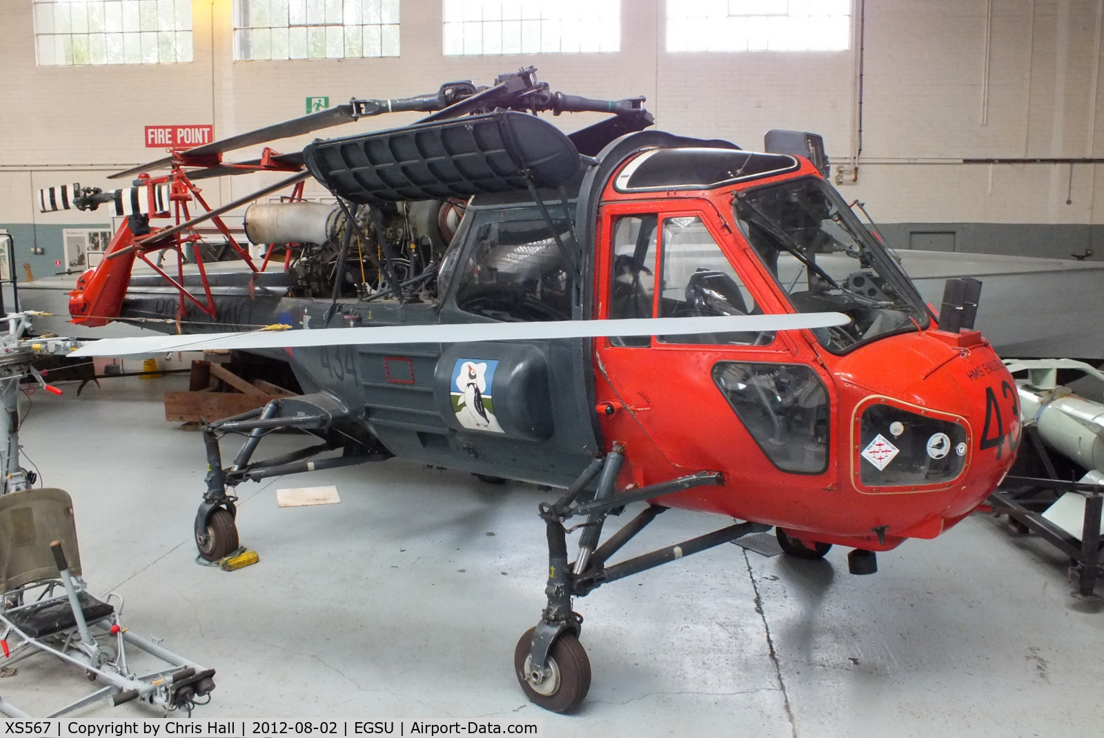 XS567, 1964 Westland Wasp HAS.1 C/N F9578, Served on HMS Endurance from 1976-1982 before being retired, on display in Hangar 5 - The Maritime Collection at the IWM Duxford