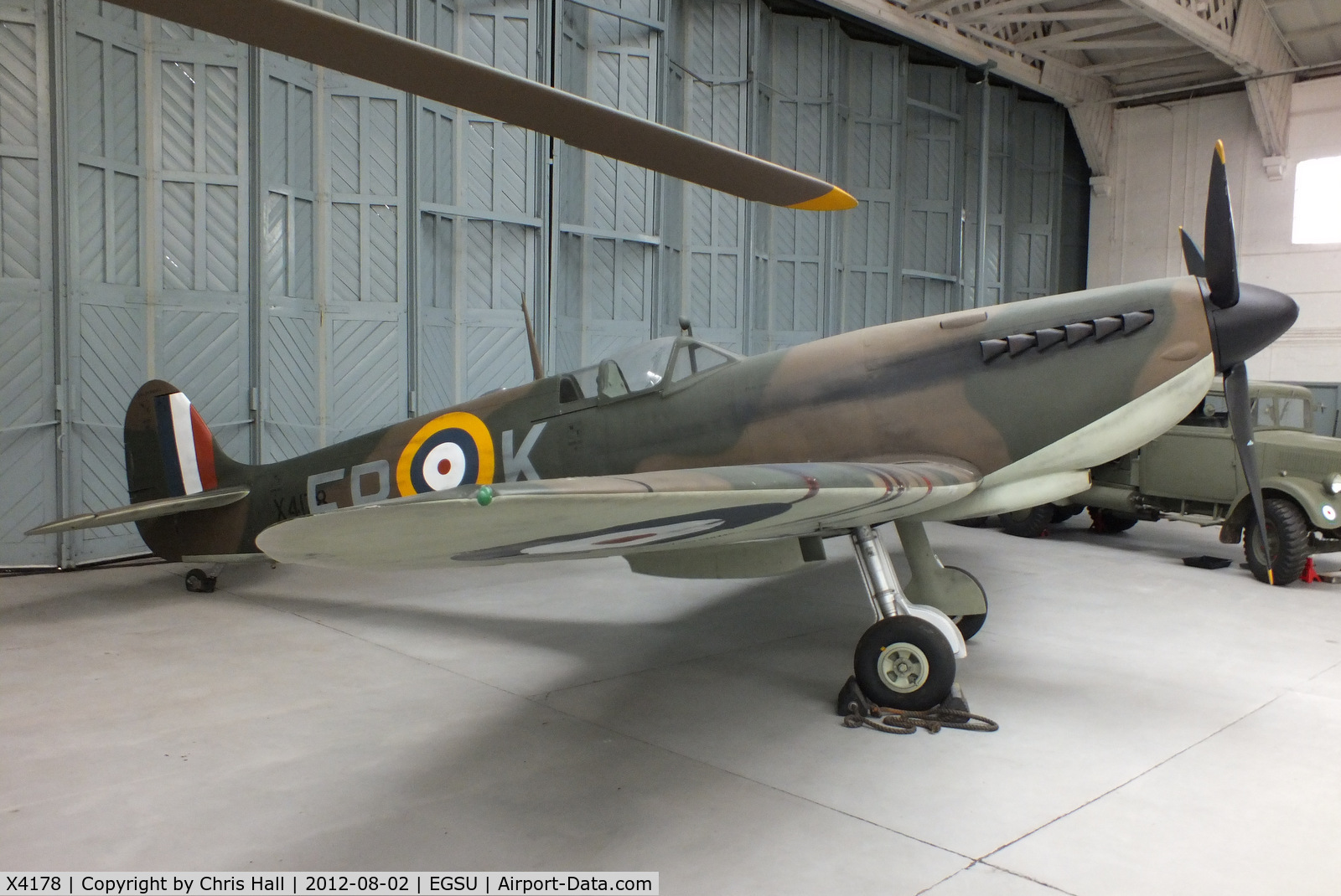 X4178, Supermarine Spitfire 300 Mk 1 Replica C/N None (X4178), In the markings of Spitfire Mk.I code EB-K operated by No 41 Squadron at RAF Hornchurch during Battle of Britain