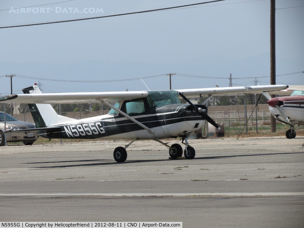 N5955G, 1969 Cessna 150K C/N 15071455, Parked in the northwest area