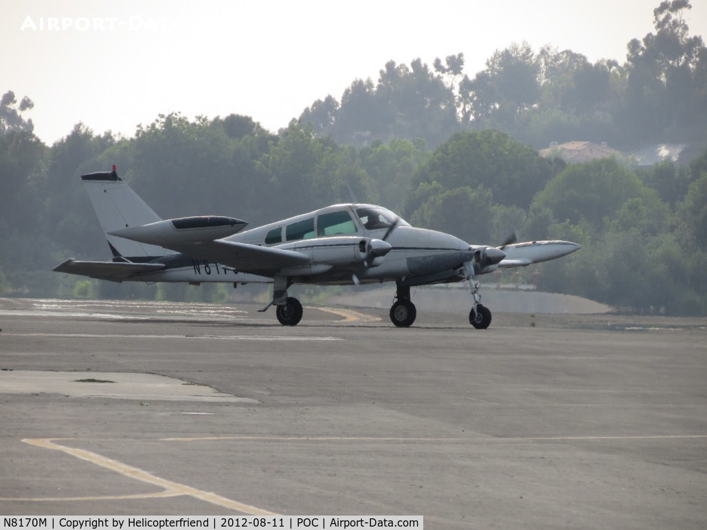 N8170M, 1964 Cessna 310I C/N 310I0170, Taxiing out of transient parking