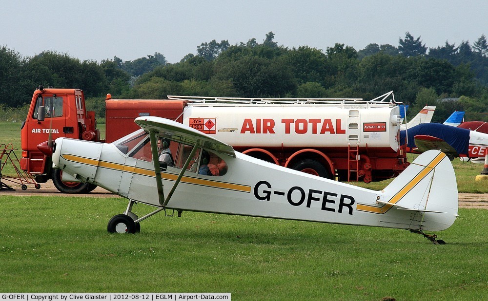 G-OFER, 1977 Piper PA-18-150 Super Cub C/N 18-7709058, Ex: N83509 > G-OFER - Currently owned to, White Waltham Airfield Ltd, since February 2012.