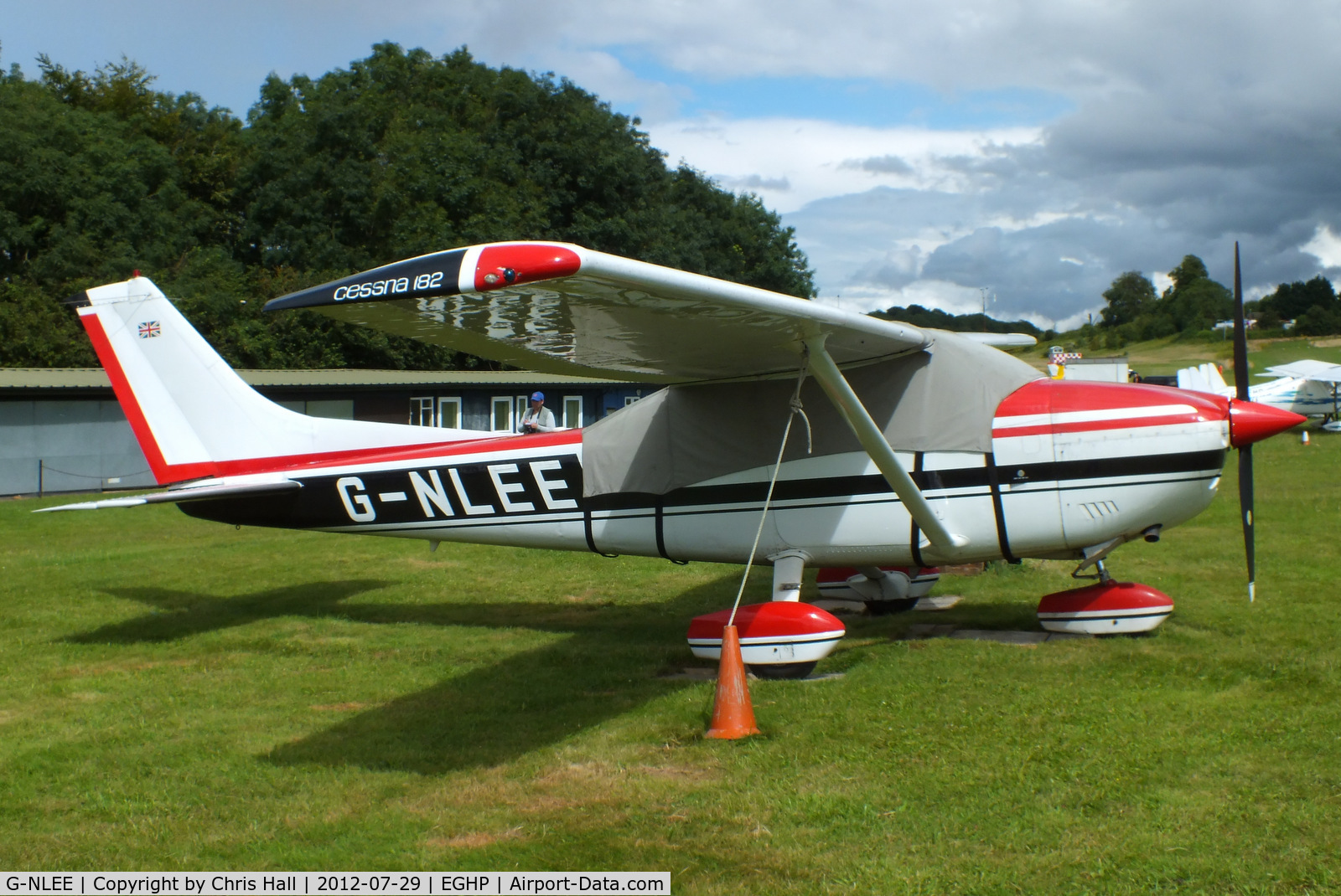 G-NLEE, 1977 Cessna 182Q Skylane C/N 182-65934, at Popham Airfield, Hampshire
