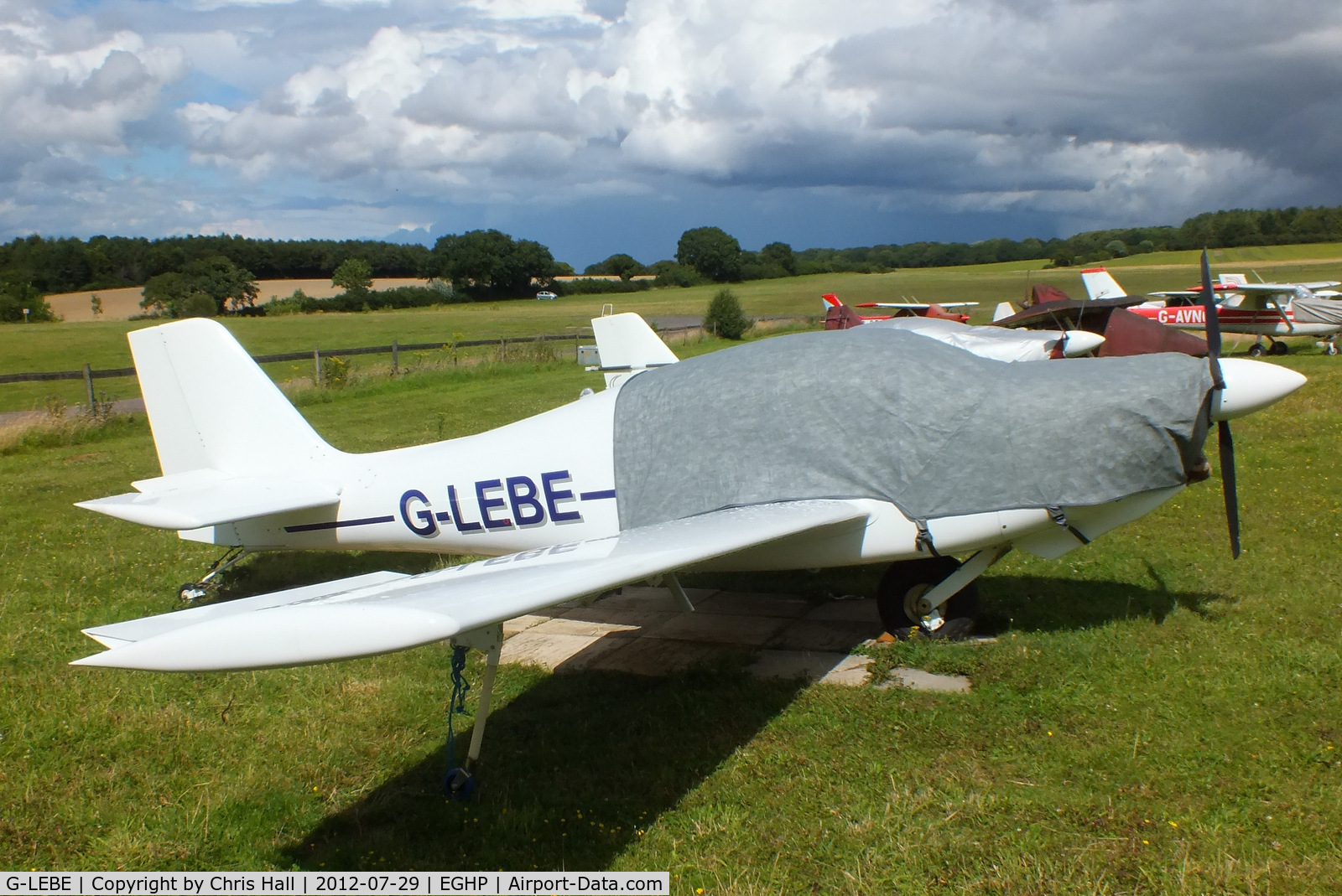 G-LEBE, 2001 Europa Monowheel C/N PFA 247-12927, at Popham Airfield, Hampshire
