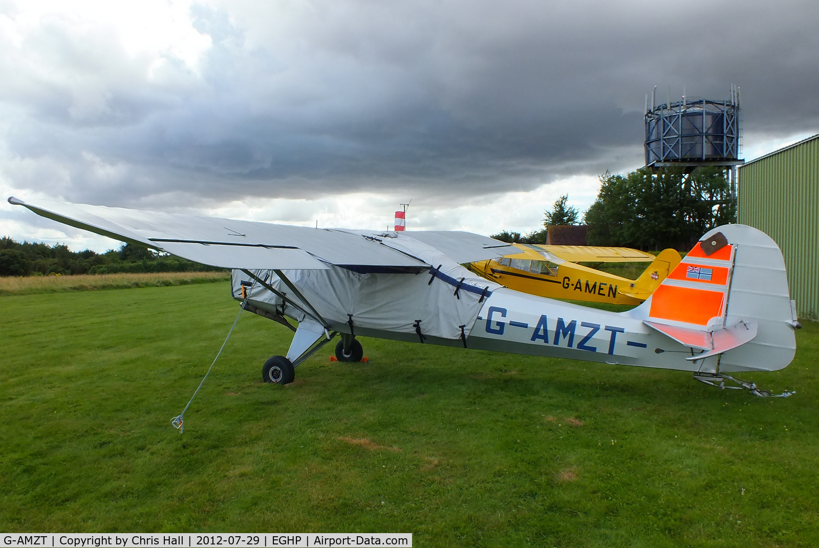 G-AMZT, 1953 Auster J-5F Aiglet Trainer C/N 3107, at Popham Airfield, Hampshire