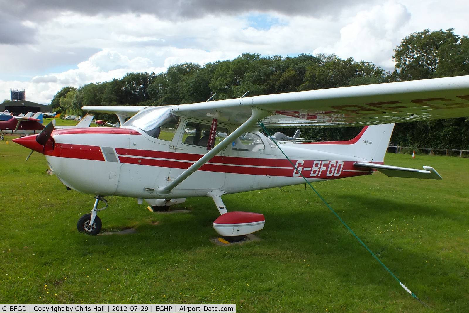 G-BFGD, 1977 Reims F172N Skyhawk C/N 1545, at Popham Airfield, Hampshire