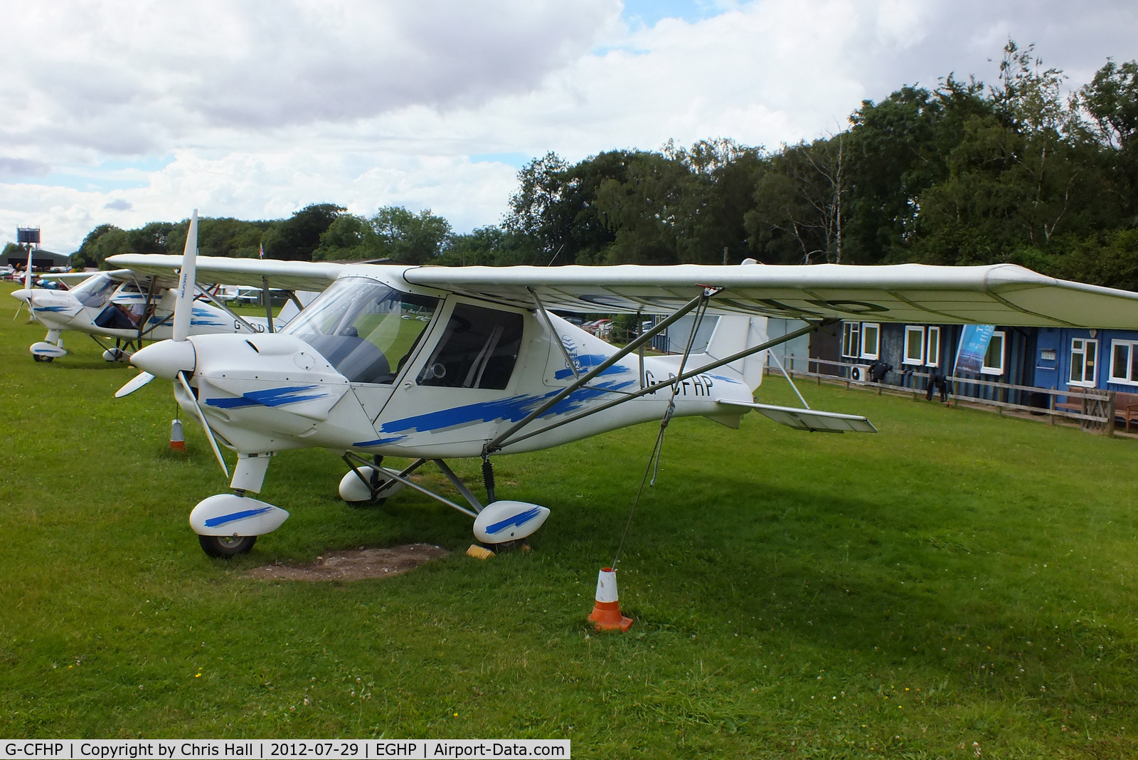 G-CFHP, 2008 Comco Ikarus C42 FB80 C/N 0805-6972, at Popham Airfield, Hampshire