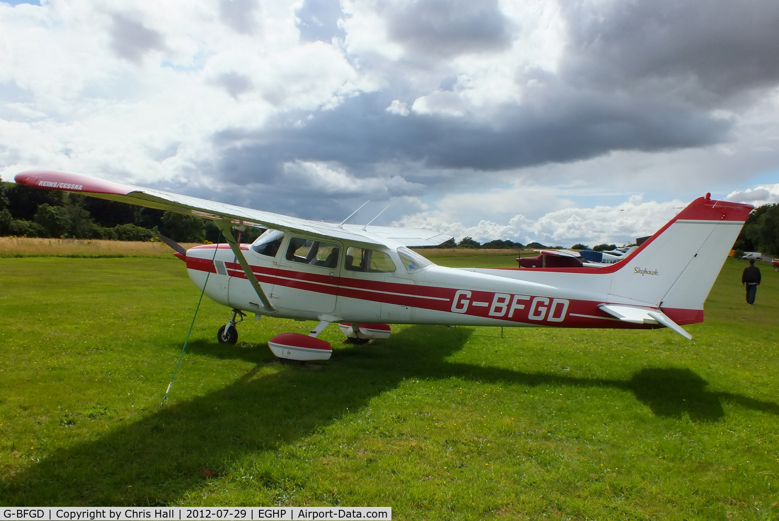 G-BFGD, 1977 Reims F172N Skyhawk C/N 1545, at Popham Airfield, Hampshire