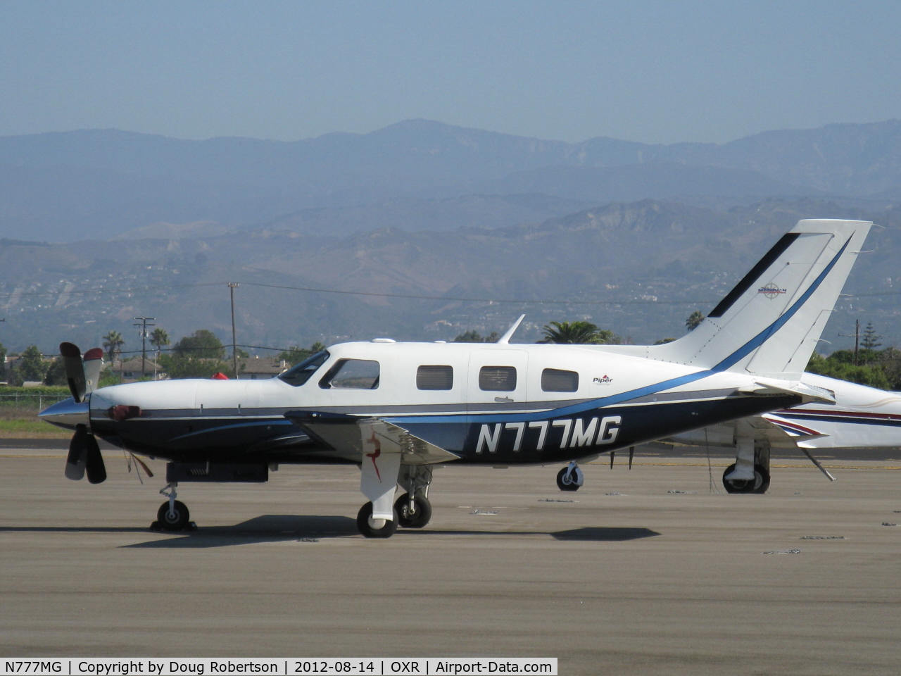 N777MG, Piper PA-46-500TP C/N 4697066, 2003 Piper PA-46-500TP MALIBU MERIDIAN, one P&W(C)PT6A-42A turboprop flat rated at 500 shp continuous, Hartzell 4-blade CS rev. pitch prop, Pressurized. Max cruise at mid-weight 302 mph.