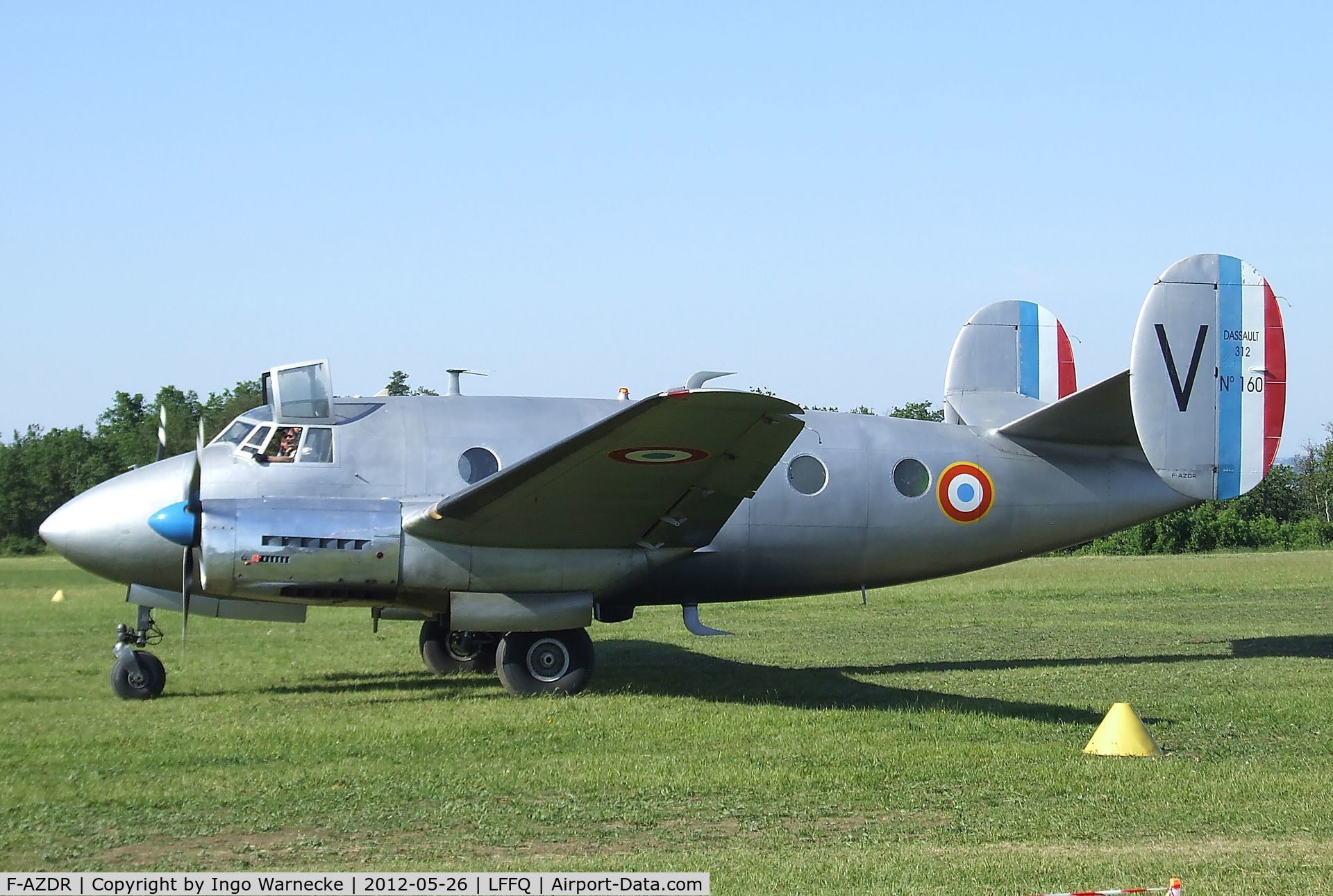 F-AZDR, Dassault MD-312 Flamant C/N 160, Dassault MD.312 Flamant at the Meeting Aerien 2012, La-Ferte-Alais