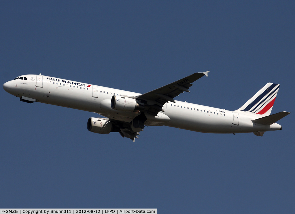 F-GMZB, 1994 Airbus A321-111 C/N 509, Taking off from rwy 24