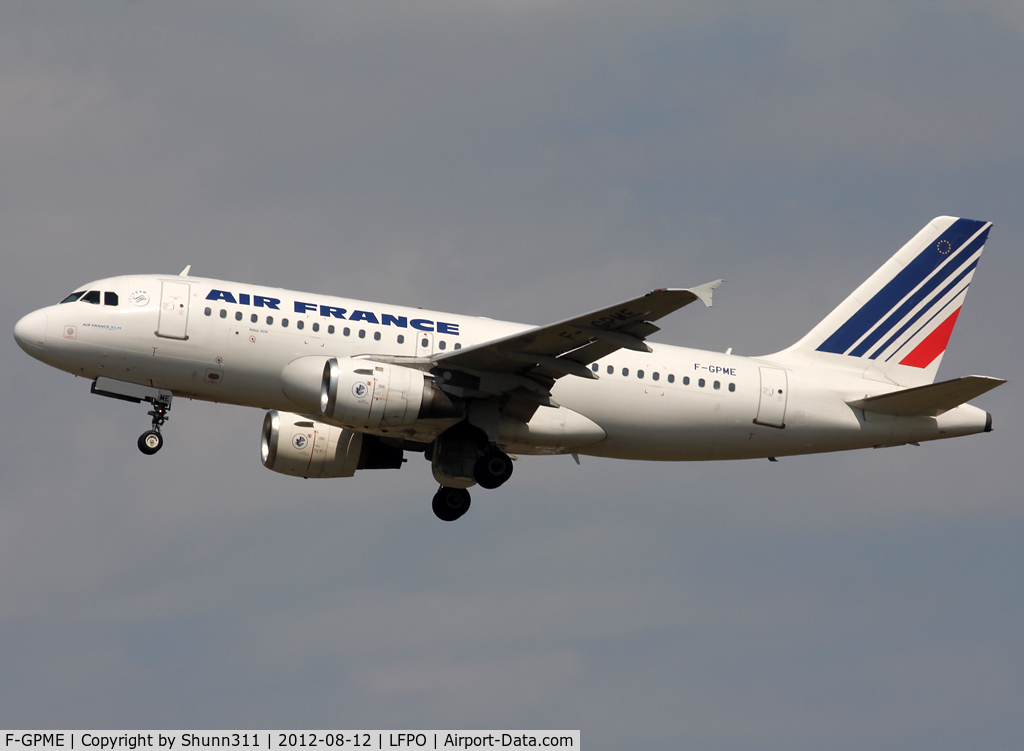 F-GPME, 1996 Airbus A319-113 C/N 625, Taking off from rwy 24