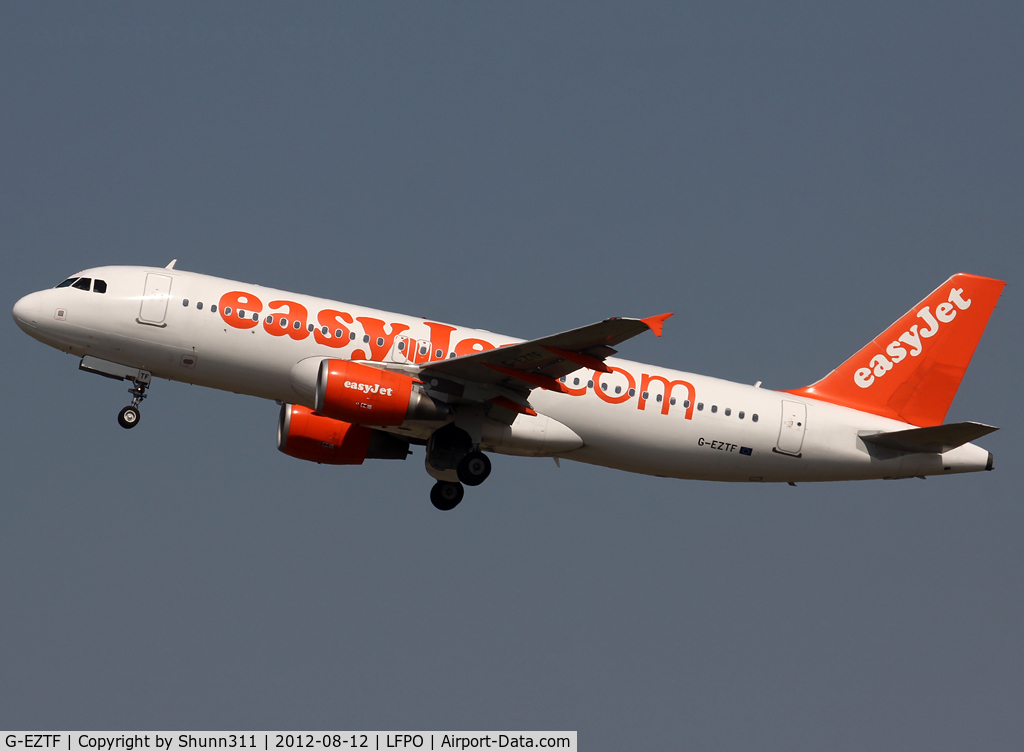 G-EZTF, 2009 Airbus A320-214 C/N 3922, Taking off from rwy 24