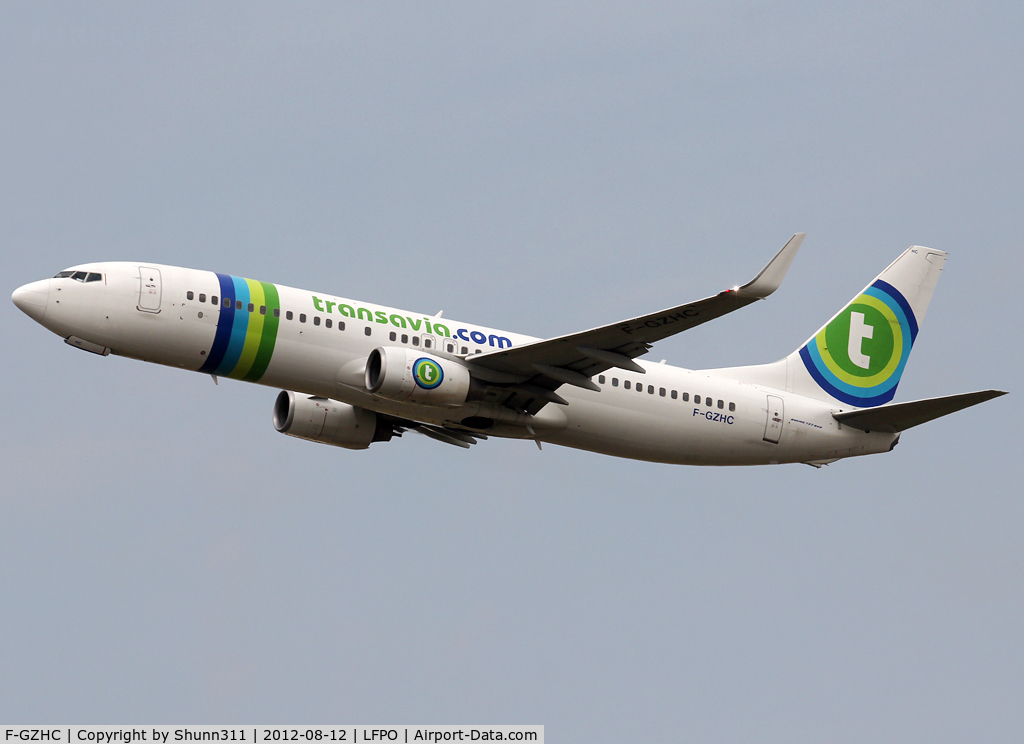 F-GZHC, 2008 Boeing 737-8K2 C/N 29651, Taking off from rwy 24