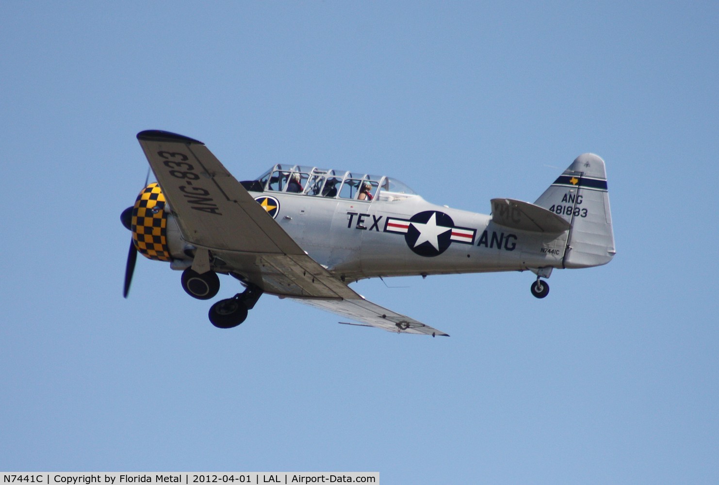 N7441C, 1945 North American AT-6F Texan C/N 12142555, AT-6F