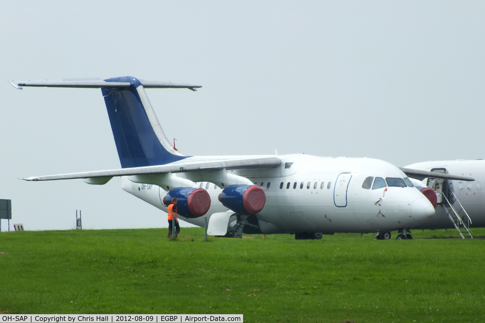 OH-SAP, 2002 British Aerospace Avro 146-RJ85 C/N E.2394, ex Blue1 RJ85 in storage at Kemble
