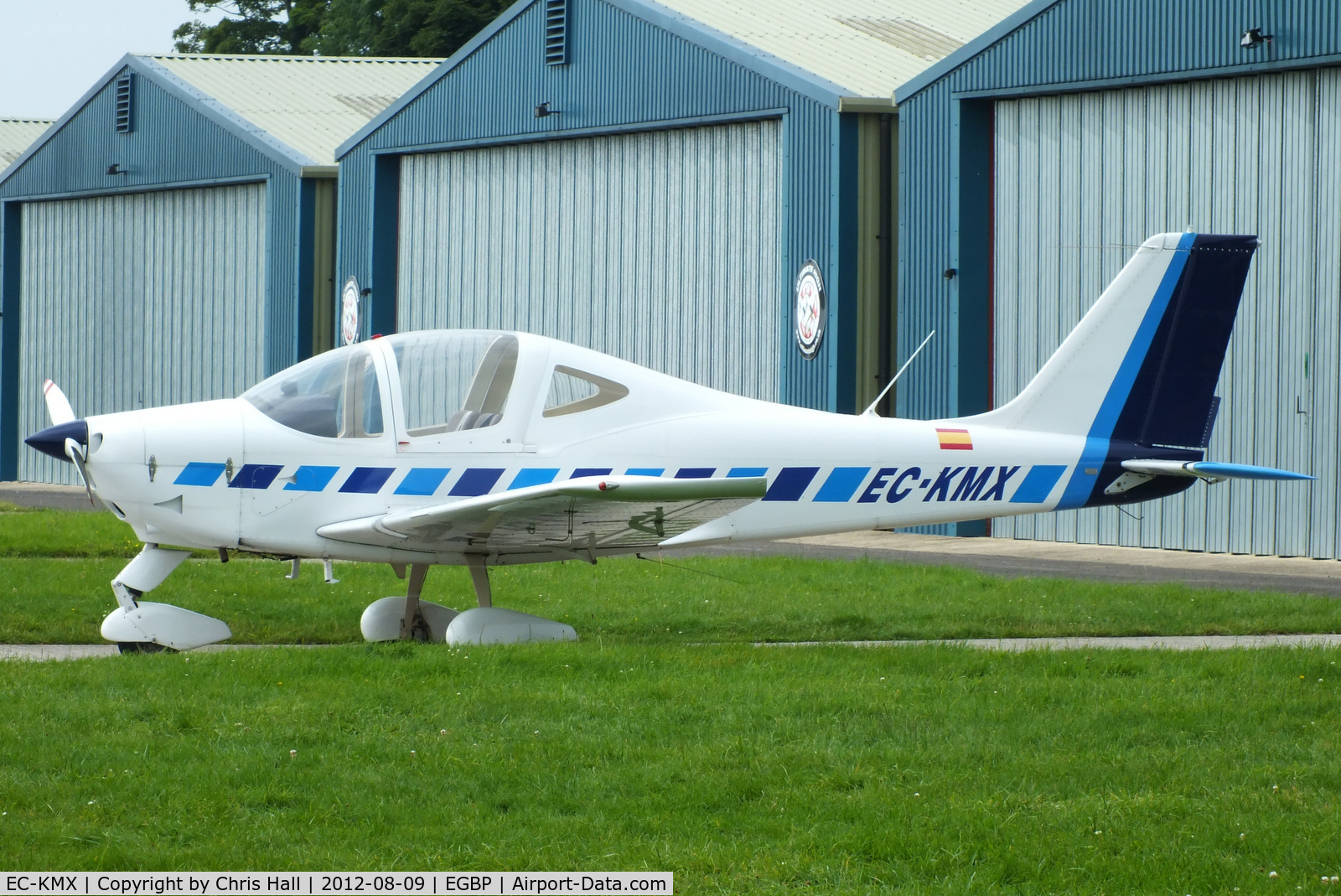 EC-KMX, 2007 Tecnam P2002-JF Sierra C/N 077, being used by one of the Kemble flying schools