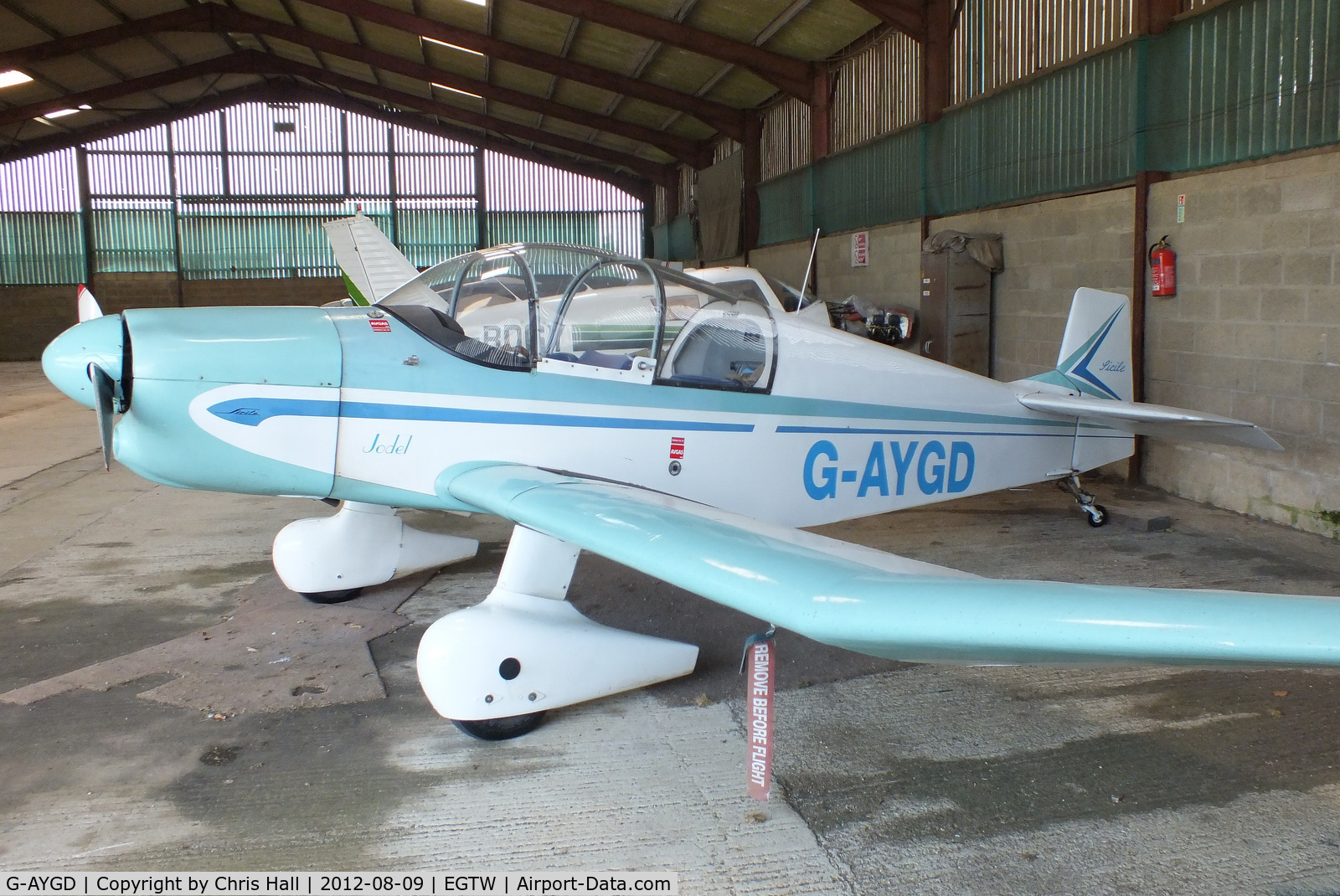 G-AYGD, 1963 CEA Jodel DR1050 Sicile C/N 515, at Oaksey Park