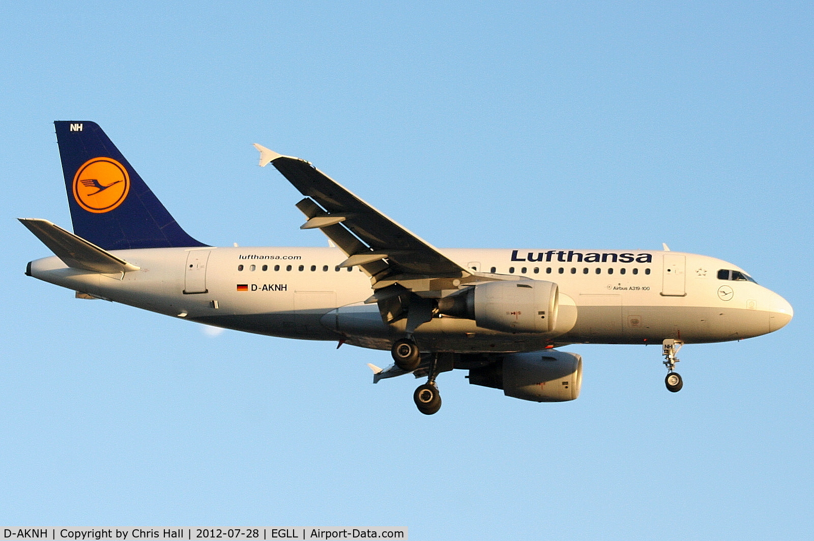 D-AKNH, 1998 Airbus A319-112 C/N 794, Lufthansa
